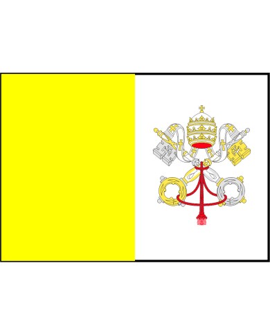 Bandera Vaticano 10 x 15 cm. Bandera Vaticano 10 x 15 cm.