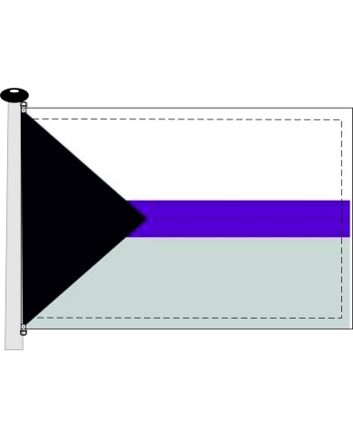Bandera orgullo demisexual Bandera orgullo demisexual
