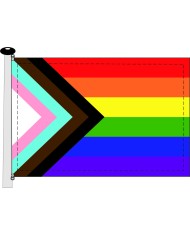 Bandera LGTBIQA+ Racial inclusiva Bandera LGTBIQA+ Racial inclusiva