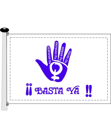 Bandera Basta Ya exterior