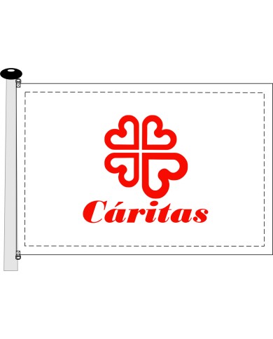 Bandera Caritas exterior.