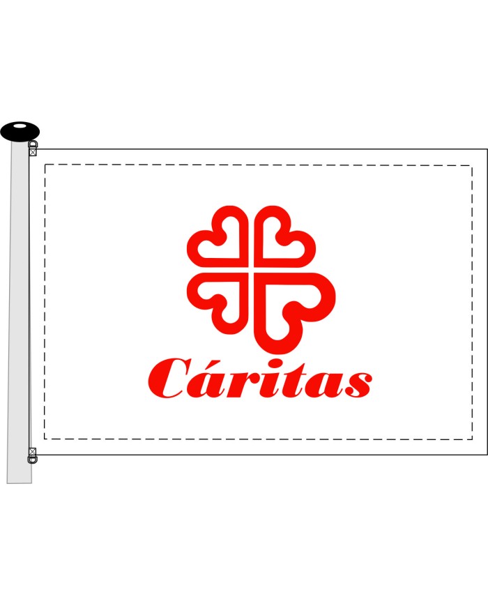 Bandera Caritas exterior.