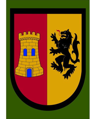 Bandera medieval Lobo y Castillo