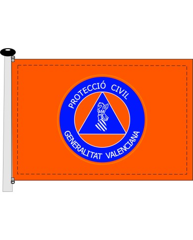 Bandera Protección Civil Generalitat Valenciana Bandera Protección Civil Generalitat Valenciana