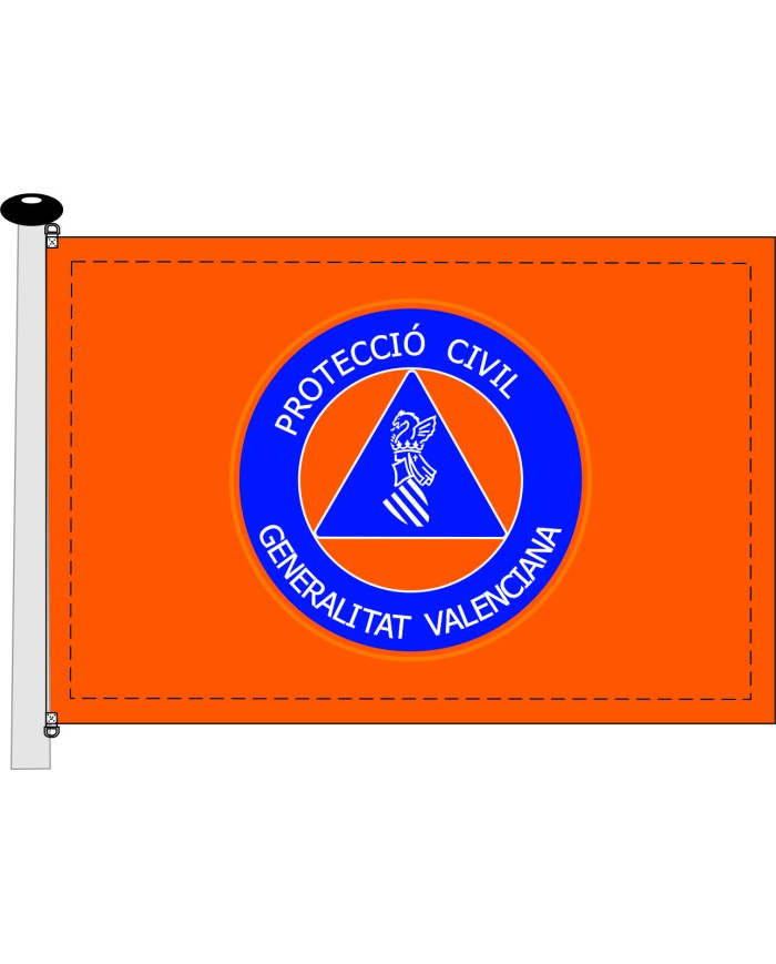 Bandera Protección Civil Generalitat Valenciana