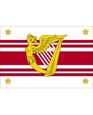 Bandera medieval  Cruz  y  Flores de Lis